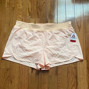 Reebok Women's Light Peach Athletic Shorts